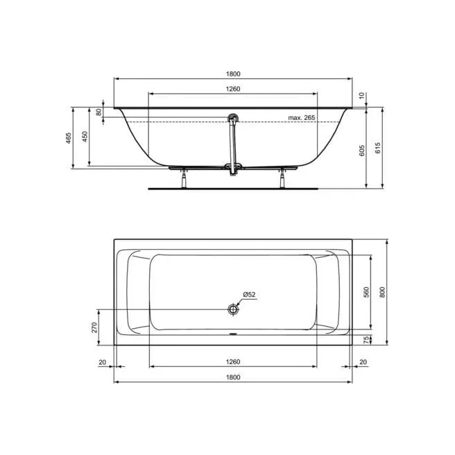 HELSINKI DUO BAD 180X80 VAN MARCKE 20015681