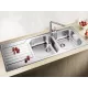 DINAS 8S évier cuisine 1160X500 Blanco 523376