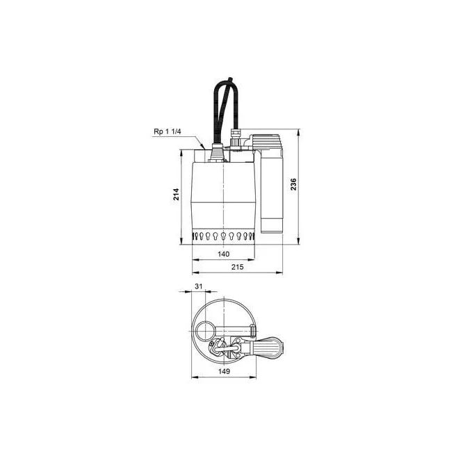 UNILIFT KP250-AV1 dompelpomp GRUNDFOS 012H1400