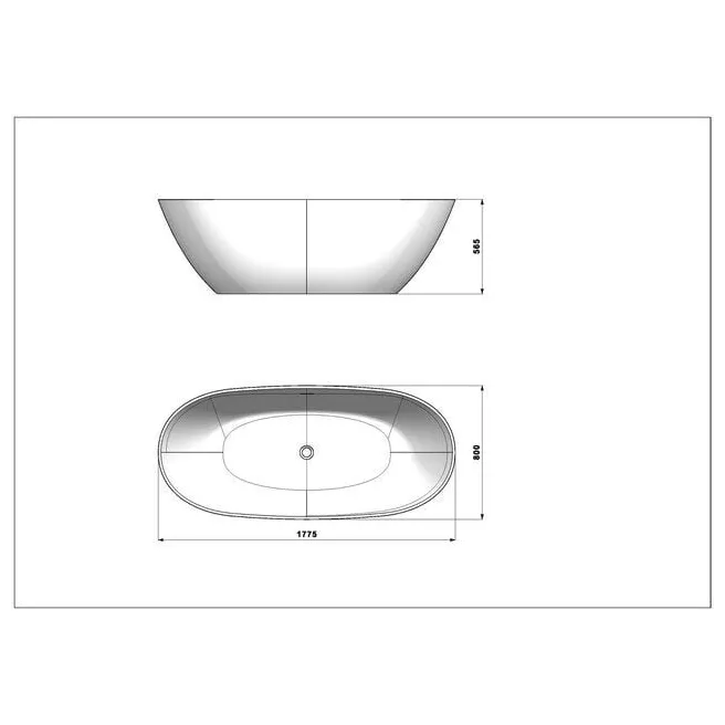BELLO STIJL BADKUIP 177X80 VM COLLECTIE 20015684