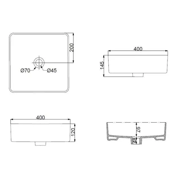 SUN WASTAFEL 400X400 VAN MARCKE ORIGINE 20003057
