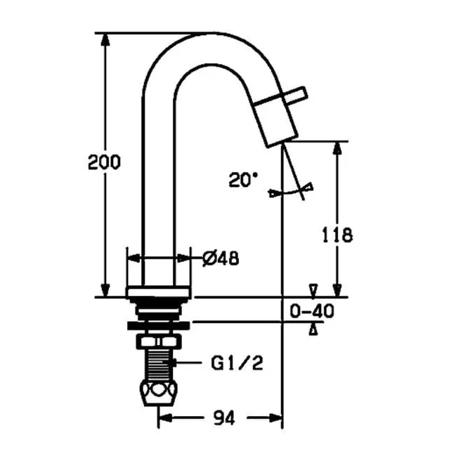 HANSANOVA STYLA robinet lave-mains Hansa 50938101