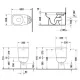 D-CODE vloertoiletpot pack H uitlaat Duravit 0130090001