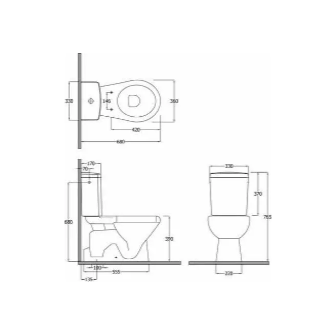 STAR PACK vloertoiletaansluiting S Van Marcke Intro 20027808