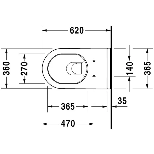 STARCK 3 pack hangtoilet Duravit 42000900A1