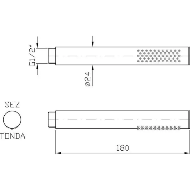 DOUCHETTE à mains chromée Zucchetti Z94177