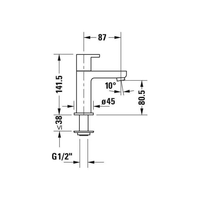 B2 handwaskraan Duravit B21080002010