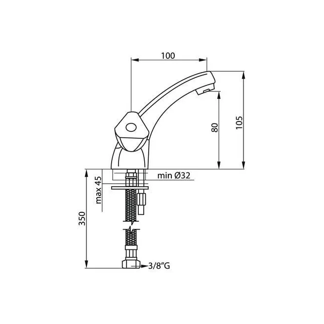 RIGA Van Marcke Intro wastafelmengkraan 20002695
