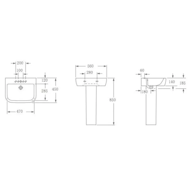 SUN WASTAFEL 560X450 VAN MARCKE ORIGINE 20003062