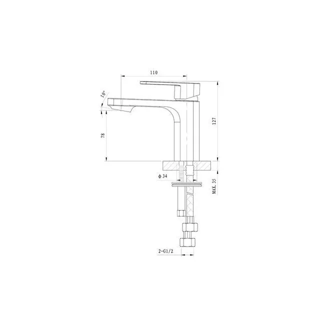 TONCO robinet mélangeur lavabo Van Marcke Origine 20002869