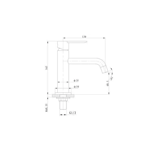 LANA robinet lave mains Van Marcke Origine 20002855