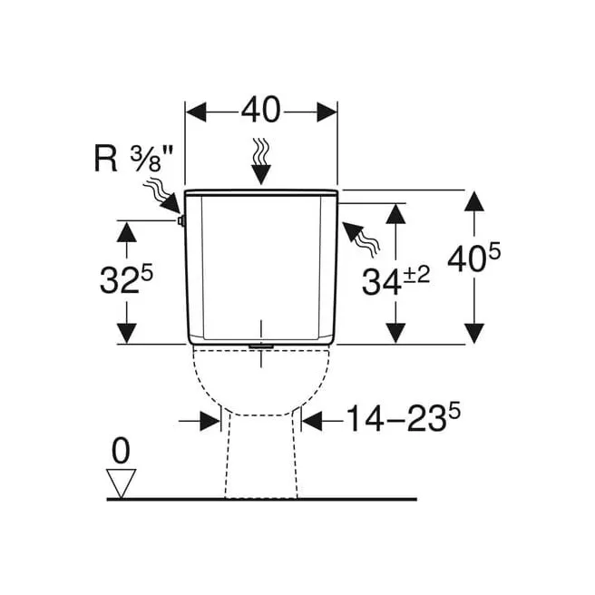 DUOBLOC RESERVOIR DE CHASSE 3/6L GEBERIT DUOBLOC RESERVOIR DE CHASSE 3/6L GEBERIT