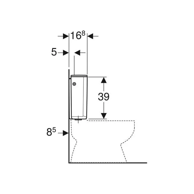 DUOBLOC SPOELTANK 3/6L GEBERIT
