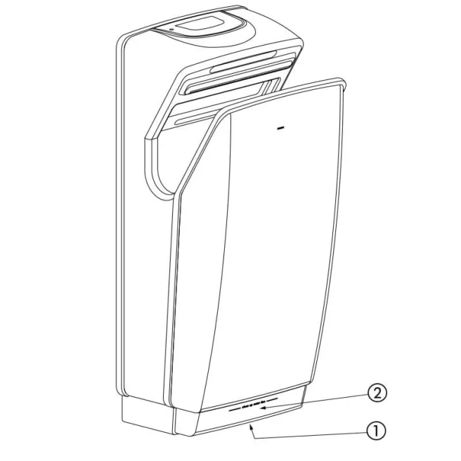 SPEEDJET sèche-mains infrarouge DELABIE 510621