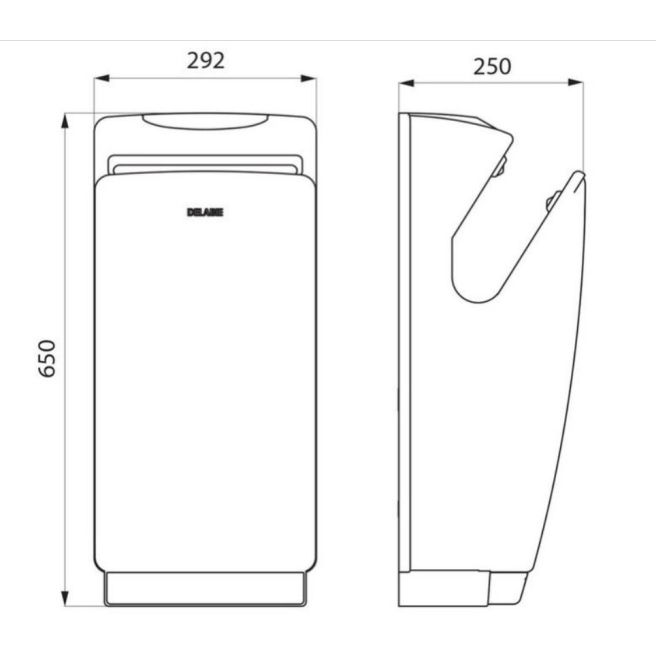 SPEEDJET infrarood handendroger DELABIE 510621