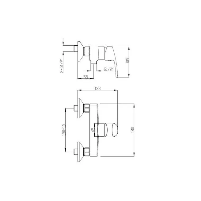 MAREA chroom douchemengkraan Van Marcke Origine 20002857 MAREA chroom douchemengkraan Van Marcke Origine 20002857