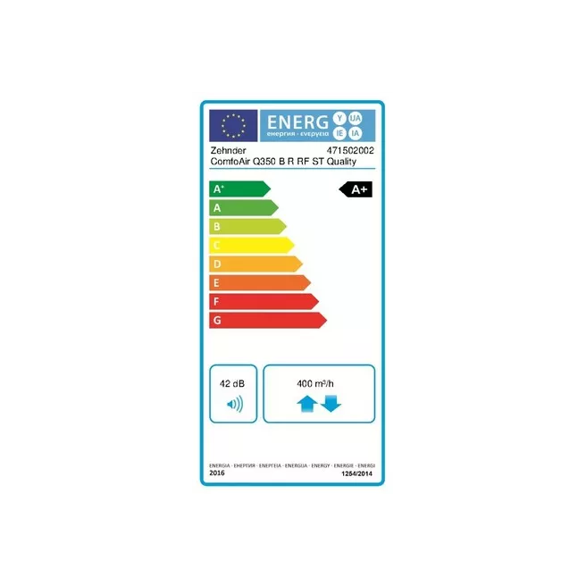 ComfoAir Quality ventilation double flux Zenhder