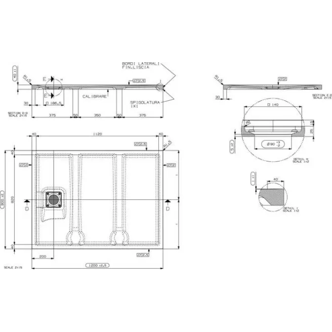 Lapis 2.0 receveur de douche Van Marcke Collection