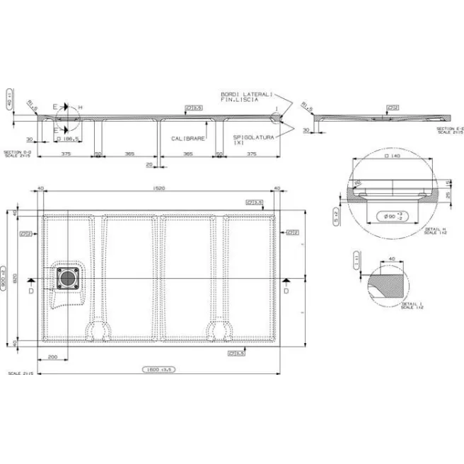 Lapis 2.0 receveur de douche Van Marcke Collection