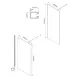 Walk-in paroi douche fixe Van Marcke Origine