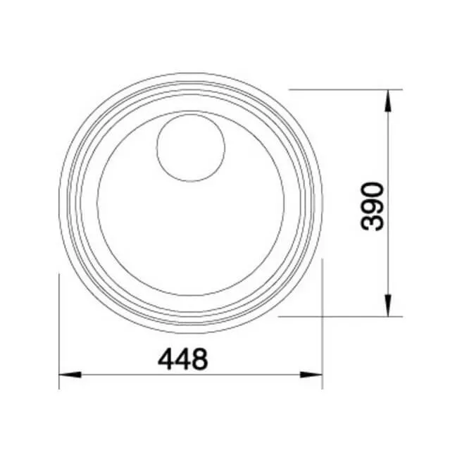 RONDOSOL inbouwkeukenspoelbak Blanco 514647