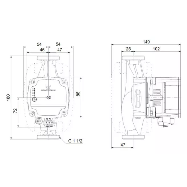 ALPHA1 L circulateur chauffage Grundfos