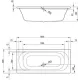 LONDON duo badkuip 180X80 Van Marcke Origine 20002929