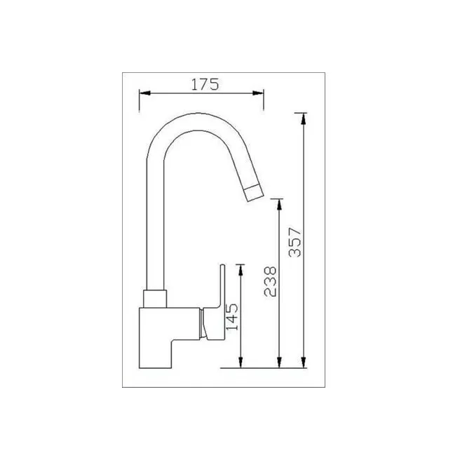 NERA robinet mitigeur cuisine Van Marcke Origine 20002902 NERA robinet mitigeur cuisine Van Marcke Origine 20002902