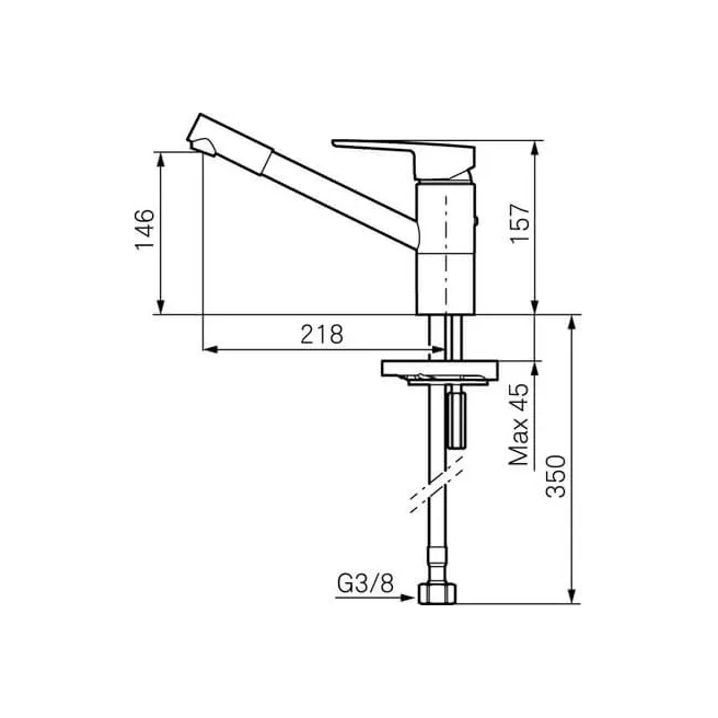 CERA K2 robinet mitigeur cuisine Mora 245001