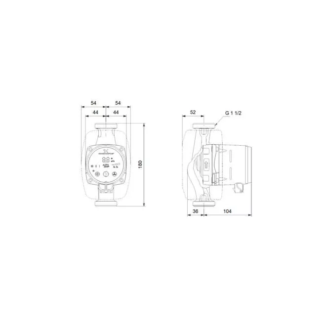 Grundfos ALPHA2 25-40 pompe de circulation 180 mm Grundfos ALPHA2 25-40 pompe de circulation 180 mm
