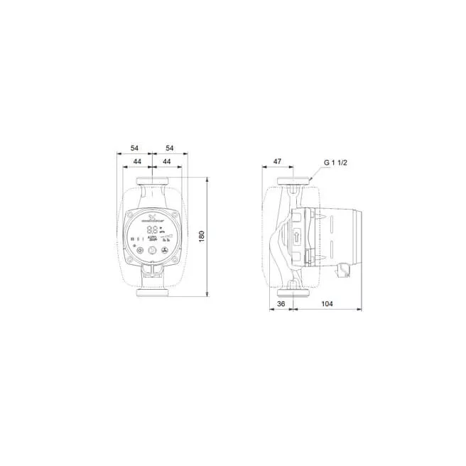 Grundfos ALPHA2 25-40 pompe de circulation 180 mm Grundfos ALPHA2 25-40 pompe de circulation 180 mm