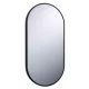GIO miroir ovale cadre noir Van Marcke