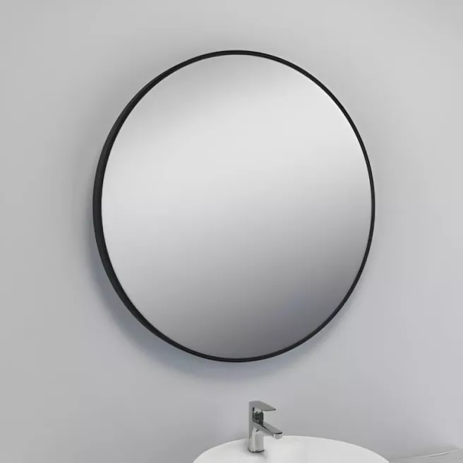 CIRCOLARE miroir rond blanc-noir Van Marcke