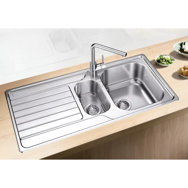 DINAS 6 S évier cuisine à encastrer 1,5 bacs réversible Blanco 523375