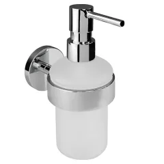 FREA distributeur savon mural laiton-verre Van Marcke 20050209 FREA distributeur savon mural laiton-verre Van Marcke 20050209