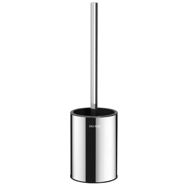 DELABIE - Porte-balai Mural avec Brosse WC -4048P inox poli brillant 