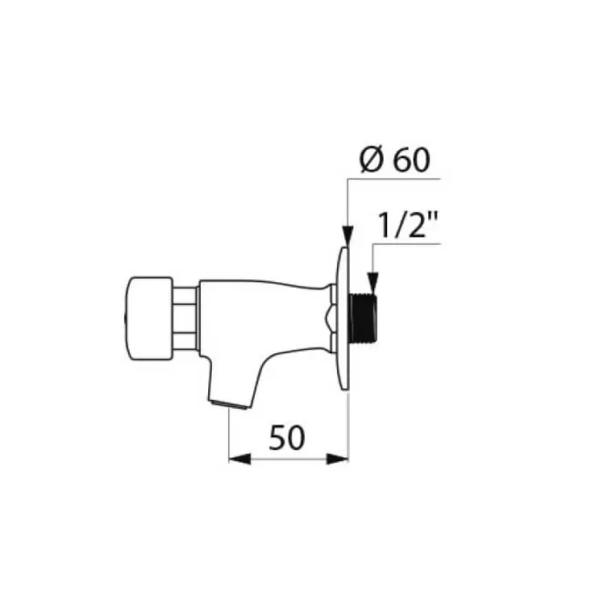 TEMPOSTOP robinet temporisé lavabo mural Delabie 746292 TEMPOSTOP robinet temporisé lavabo mural Delabie 746292