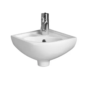 Star lave-mains d'angle mural blanc Van Marcke Intro 20002779