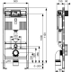 TeceProfil WC-draagframe standaardmodule Tece 9300335