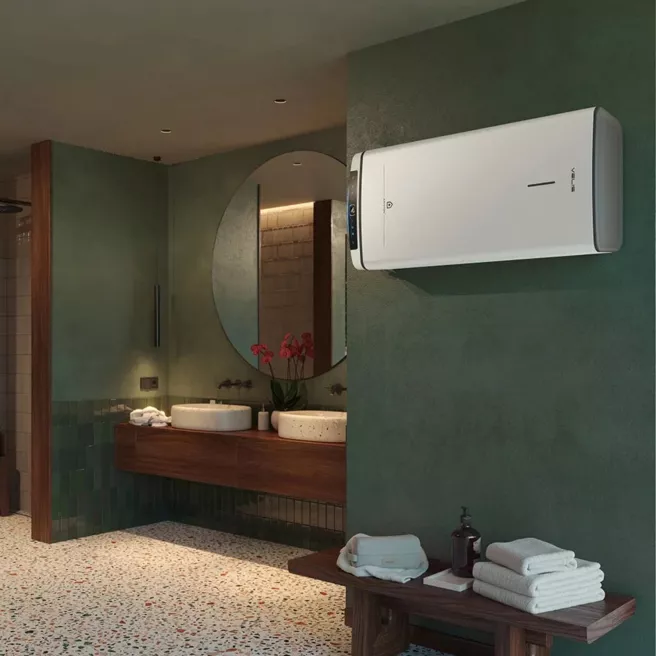 Velis Pro Dry wifi chauffe-eau électrique ultra-plat et intelligent Ariston Velis Pro Dry wifi chauffe-eau électrique ultra-plat et intelligent Ariston