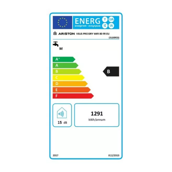 Velis Pro Dry wifi chauffe-eau électrique ultra-plat et intelligent Ariston Velis Pro Dry wifi chauffe-eau électrique ultra-plat et intelligent Ariston