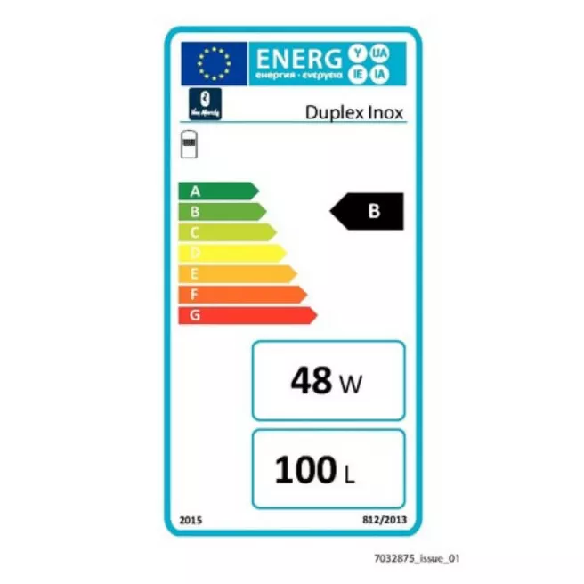 Duplex ballon échangeur en acier inoxydable Van Marcke 100L ecofiche