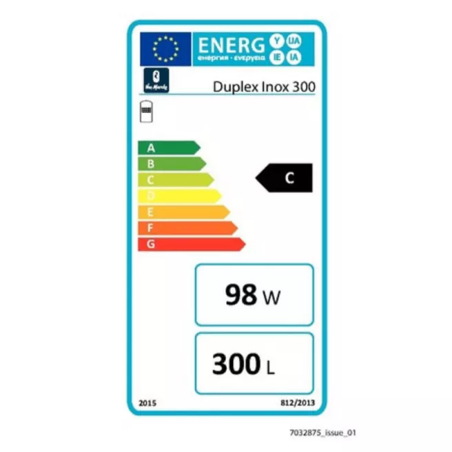 Duplex ballon échangeur en acier inoxydable Van Marcke 300L ecofiche