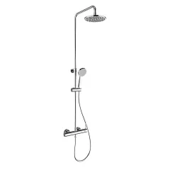 Elba Système de douche rond chromé mitigeur mono Van Marcke Intro Elba Système de douche rond chromé mitigeur mono Van Marcke Intro