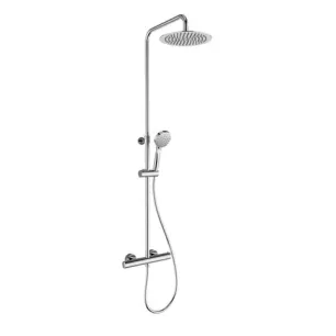Lina système de douche rond thermostatique chromé Van Marcke Lina système de douche rond thermostatique chromé Van Marcke