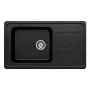 Nicola ForU évier encastrable noir 1 bac 860x500mm GO by Van Marcke