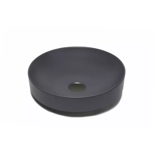 Elene vasque à poser rond 400x400 GO by Van Marcke-anthracite