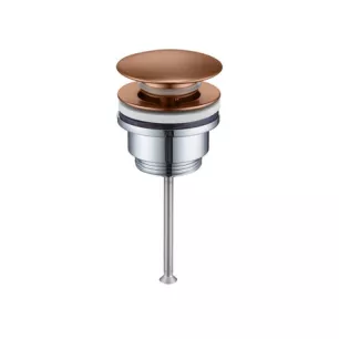 Lana wastafelplug click-clack roségoud