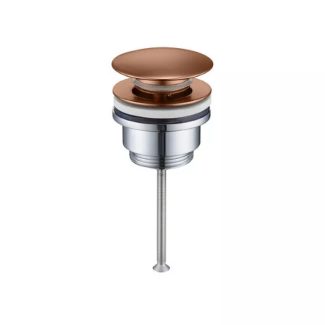 Lana wastafelplug click-clack roségoud